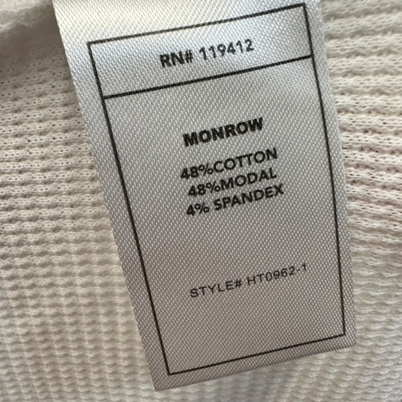 Monrow Baby Thermal Henley T-Shirt - Picture 7 of 11